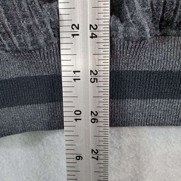 Vtg Detroit Red Wings Sweater Mens XL Grey Lee Sport NHL Ice Hockey Knit 1/4 Zip - Picture 3 of 7